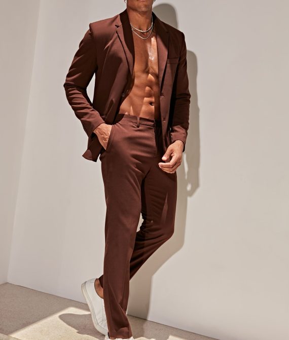 The Modern Stretch Slim Trouser – Brown