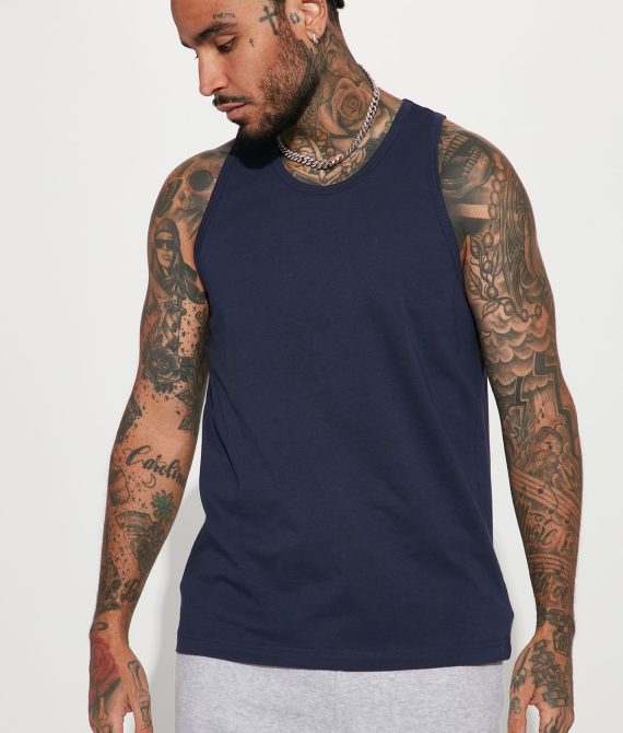 Essential Tank Top – Navy