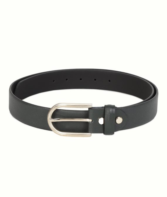 Rare Rabbit Men’S Luxur Green Belts Leather Fabric